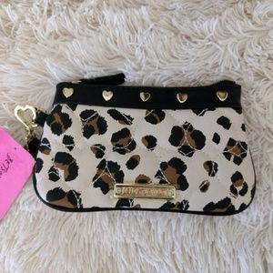 Betsey Johnson Leopard Print Wristlet